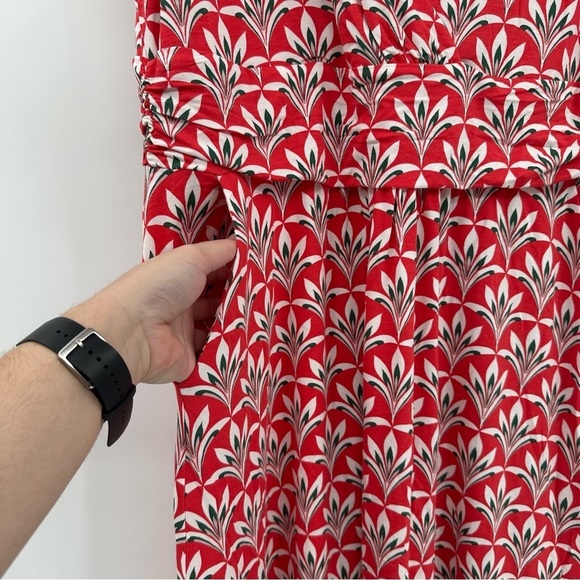 NEW Boden Effie Palm Print Jersey Dress Size 12P - Picture 5 of 7